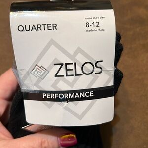 NWT Zelos Men’s Black Socks